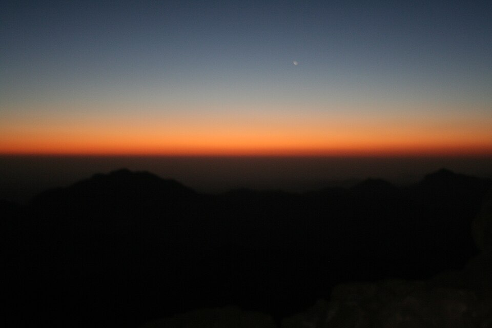 View from Mount Sinai at Sunrise